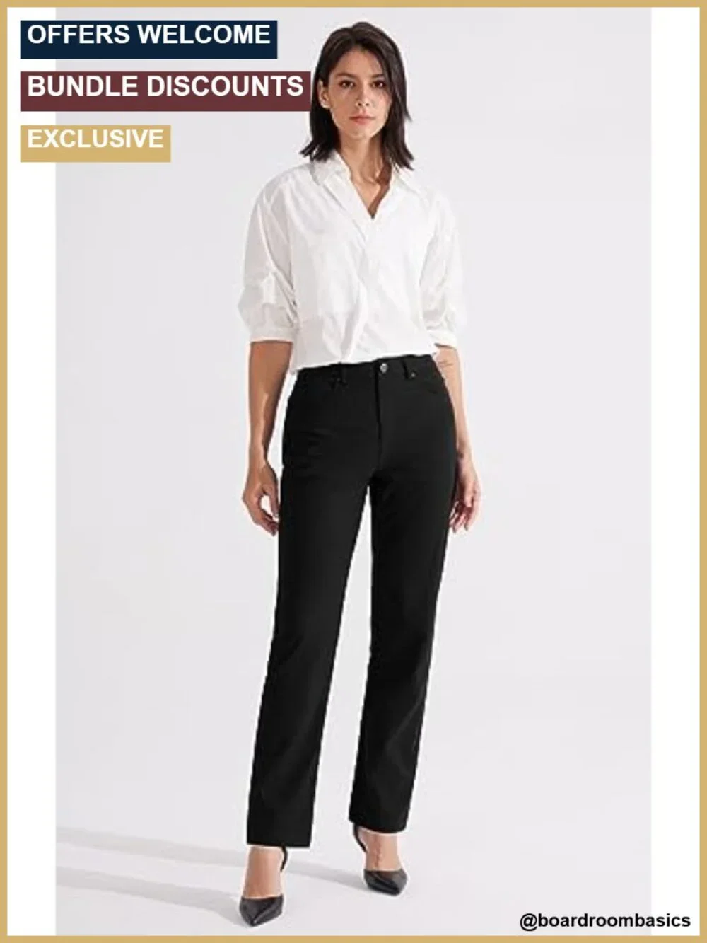 Womens Stretch Golf Pants 29 Inseam Straight Leg Casual Slacks